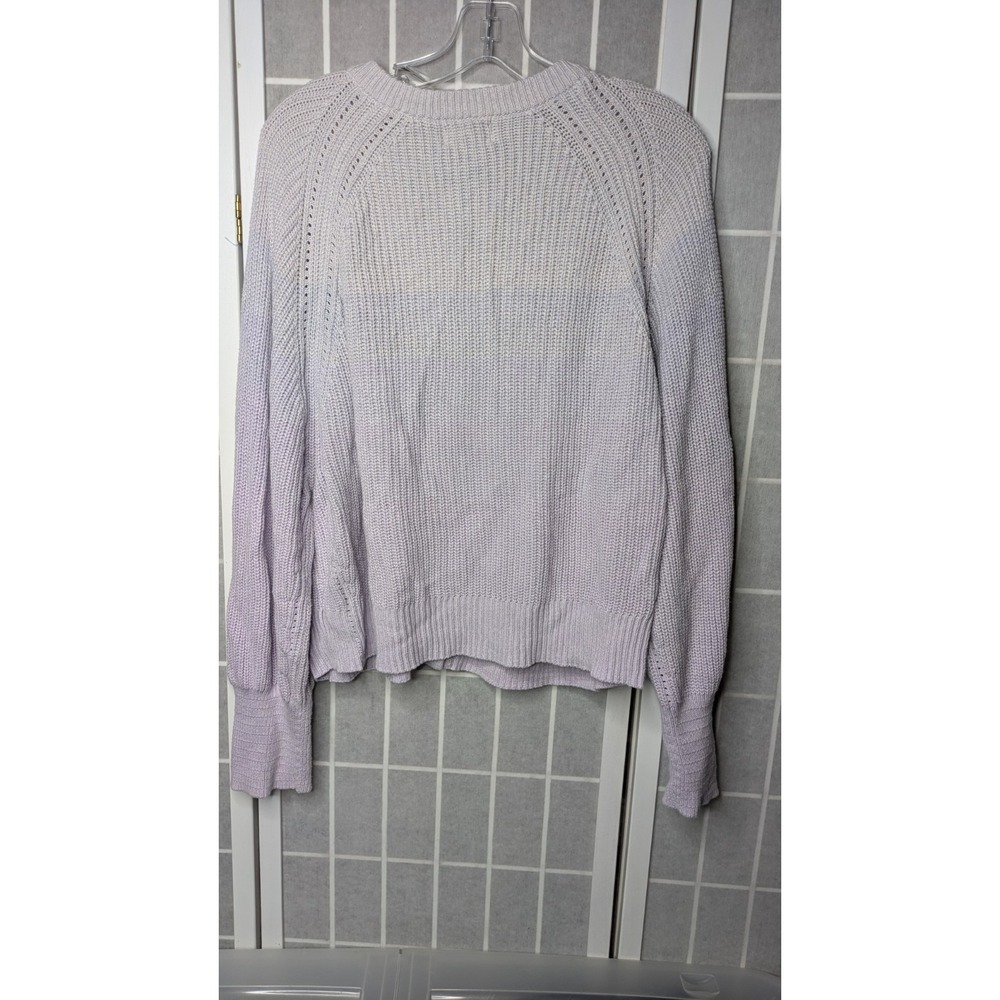 Universal Thread Women's Cropped Button Down Cardigan XL Sweater Purple Ombre - Picture 5 of 9